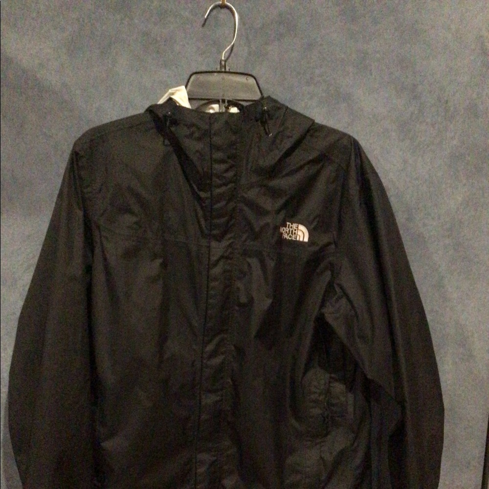 North Face Men’s Black Rain jacket - Medium